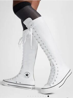 NWOB Converse Chuck Taylor All Star XXHi White Knee-High Boots